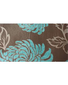 Balcony Floral Turquoise Free Fabric Swatch Sample
