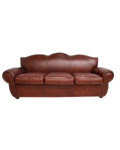 Burford 3 Seater Vintage Distressed Brown Leather Sofa