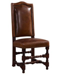 Cheltenham Handmade Vintage Dining Chair Distressed Brown Real Leather 