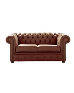 Chesterfield 2 Seater Shelly Castagna Leather Sofa Settee Bespoke In Classic Style