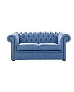Chesterfield 2 Seater Shelly Iceblast Leather Sofa Settee Bespoke In Classic Style