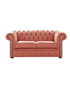Chesterfield 2 Seater Shelly Tuscany Leather Sofa Settee Bespoke In Classic Style