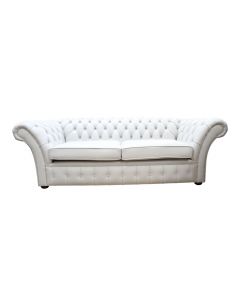 Chesterfield 3 Seater Shelly Seely Leather Sofa Settee In Balmoral Style