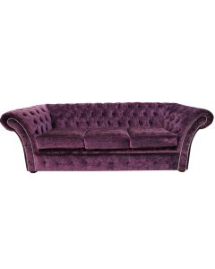 Chesterfield 3 Seater Sofa Modena Amethyst Purple Velvet In Balmoral Style