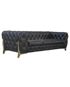 Chesterfield Handmade Piloti 3 Seater Sofa Tufted Vintage Distressed Real Leather 
