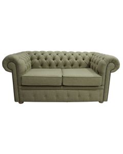 Chesterfield Original Arnold 2 Seater Sofa Glamis Opal Green Tweed Wool In Classic Style