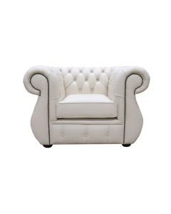 Chesterfield Original Club Chair Shelly Almond Real Leather In Kimberley Style