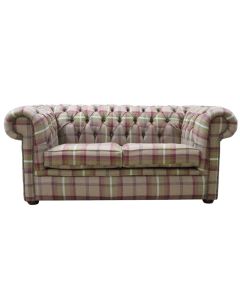 Chesterfield Original Tartan 2 Seater Sofa Balmoral Heather Fabric In Classic Style