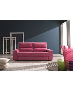 Ettore Handmade 2 Seater Sofa Italian Pink Real Fabric 