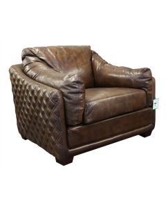 Hudson Genuine Luxury Vintage Retro Armchair Brown Distressed Real Leather In Stock