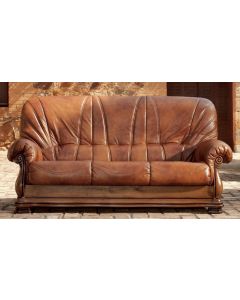 Oporto Custom Made 3 + 2 Seater Sofa Suite Camel Brown Italian Real Leather 