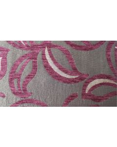 Patio Leaf Aubergine Free Fabric Swatch Sample