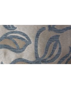 Patio Leaf Powder Blue Free Fabric Swatch Sample