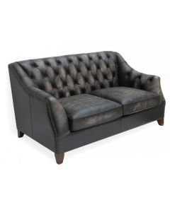 Viscount William Luxury 2 Seater Sofa Vintage Distressed Real Leather 