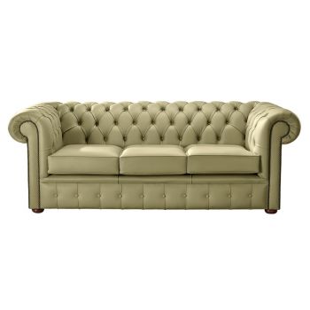 Chesterfield 3 Seater Shelly Golders Green Leather Sofa Bespoke In Classic Style